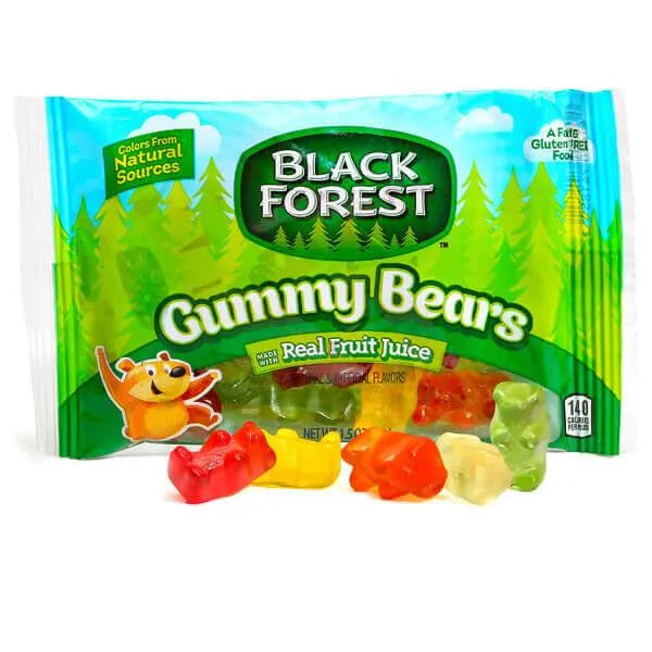 Black Forest Gummy Bears 1.5-Ounce Candy Packs: 24-Piece Display