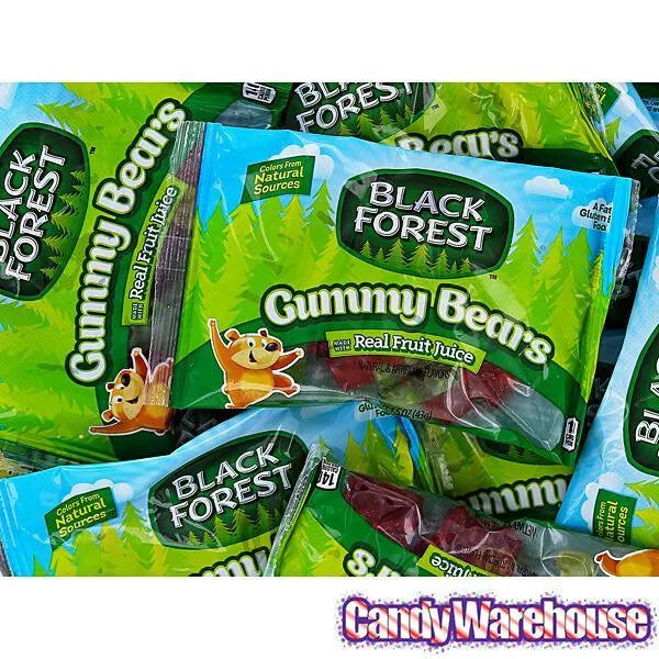 Black Forest Gummy Bears 1.5-Ounce Candy Packs: 24-Piece Display