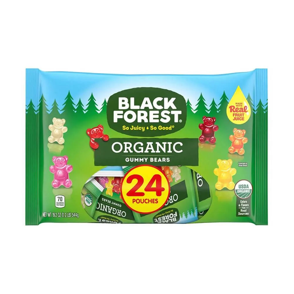 Black Forest Mini Gummy Bears Snack Packs: 24-Piece Bag