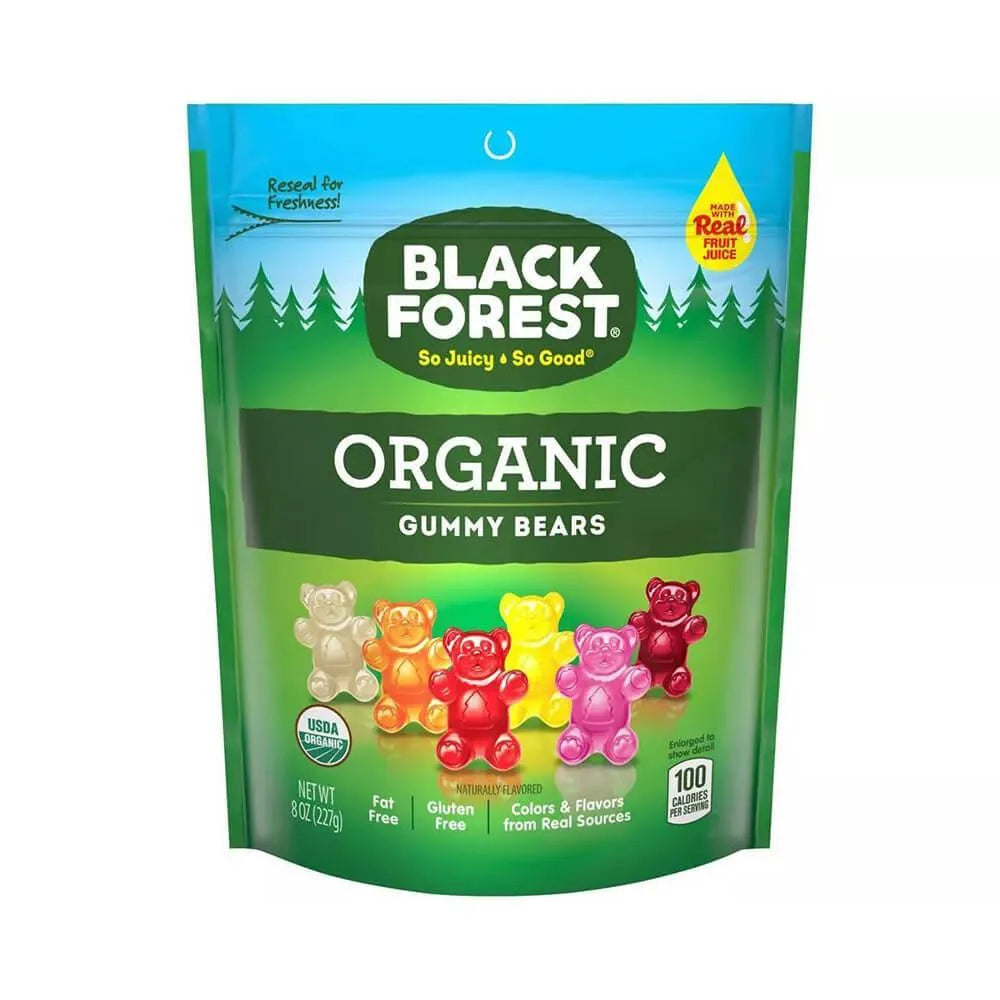 Black Forest Organic Gummy Bears Candy: 8-Ounce Bag