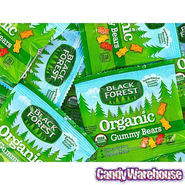 Black Forest Organic Gummy Bears Snack Packs: 65-Piece Box