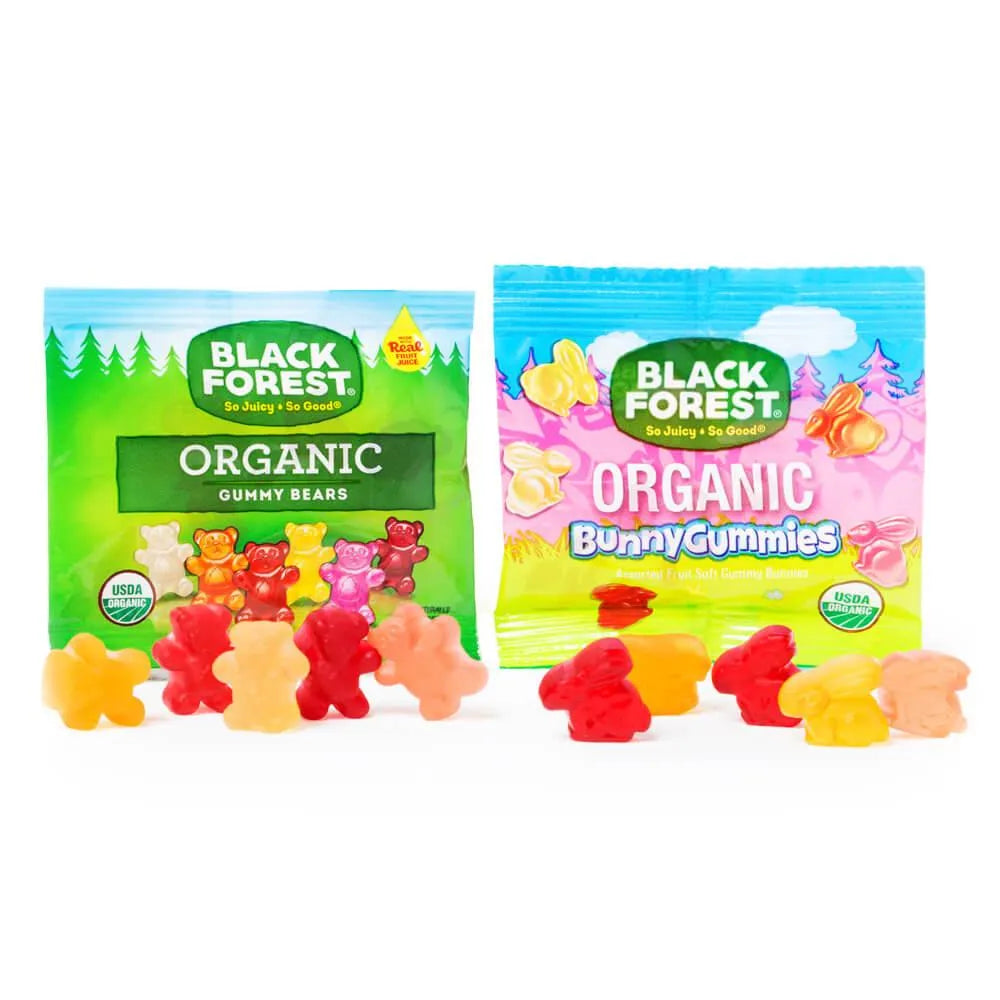 Black Forest Organic Gummy Candy Snack Packs Easter Mix: 24-Piece Bag