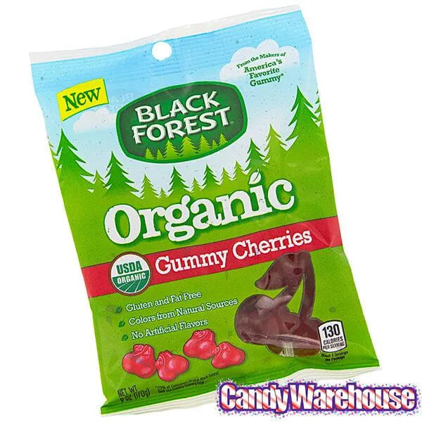 Black Forest Organic Gummy Cherries Candy: 6-Ounce Bag