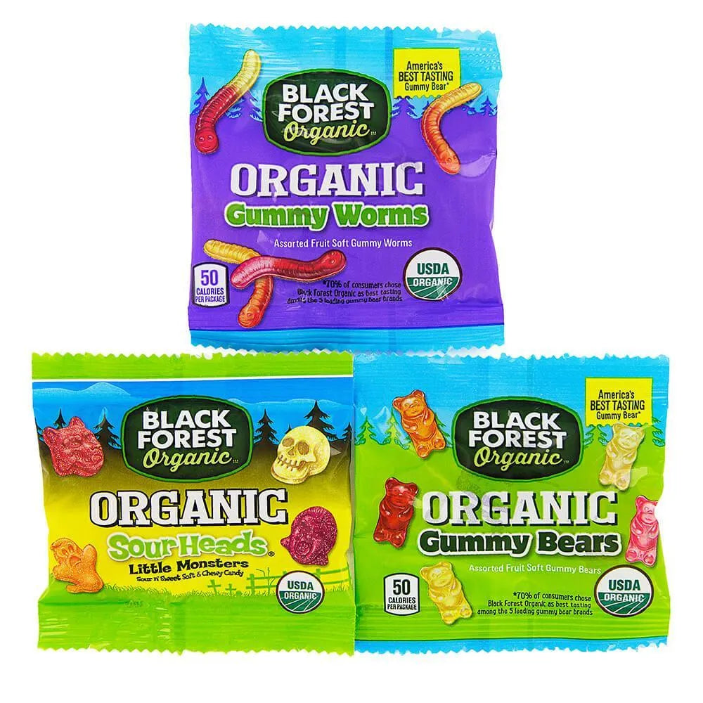 Black Forest Organic Gummy Snack Packs: 28-Piece Bag