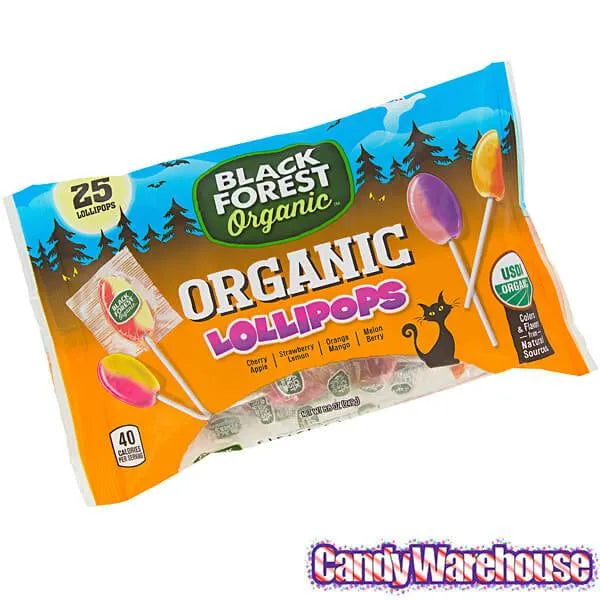 Black Forest Organic Lollipops: 25-Piece Bag