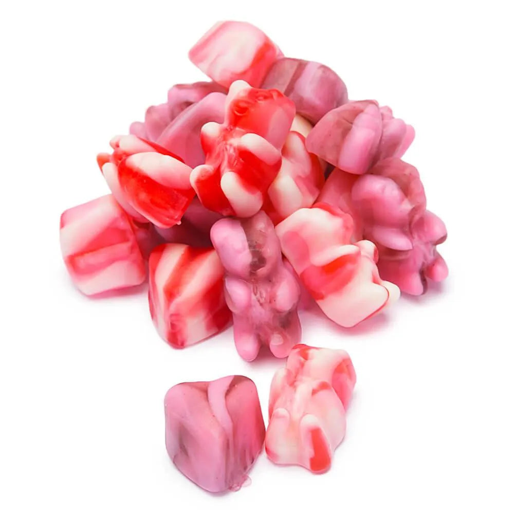 Black Forest Swirly Gummy Bears and Hearts Valentine Candy: 10-Ounce Bag