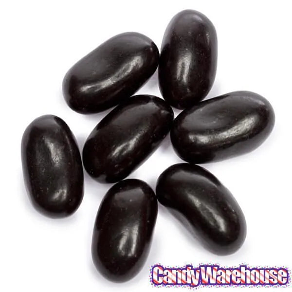 Black Licorice Jelly Beans Candy: 5LB Bag