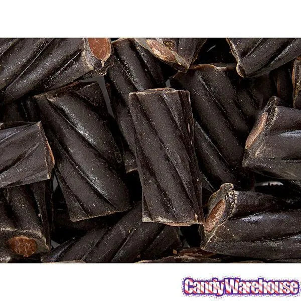 Black Licorice Twists with Chocolate Centers: 6.3-Ounce Bag