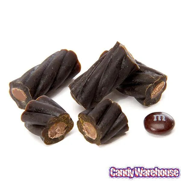 Black Licorice Twists with Chocolate Centers: 6.3-Ounce Bag