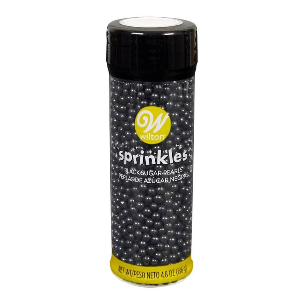 Black Sugar Pearls Sprinkles: 4.8-Ounce Bottle