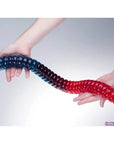 Blue & Red 2LB Giant Gummy Worm: 10-Piece Case