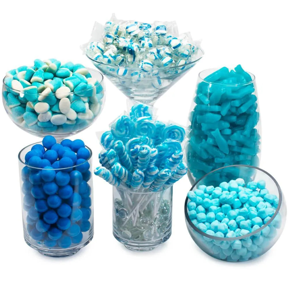 Blue Candy Bar Table Assortment