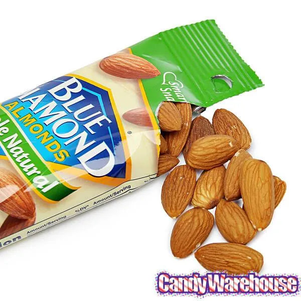 Blue Diamond Whole Natural Almonds 1.5-Ounce Bags: 12-Piece Box