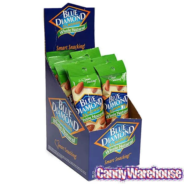 Blue Diamond Whole Natural Almonds 1.5-Ounce Bags: 12-Piece Box