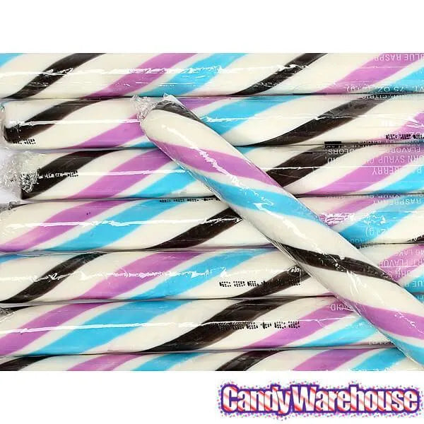 Blue Raspberry Hard Candy Sticks: 100-Piece Box