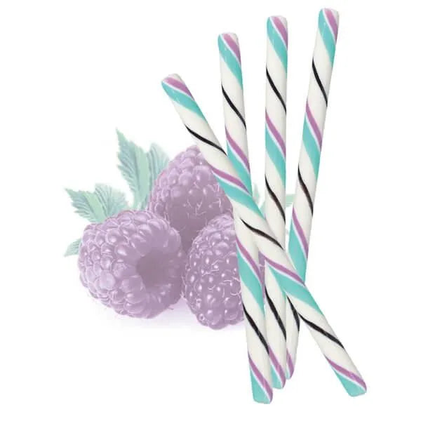 Blue Raspberry Hard Candy Sticks: 100-Piece Box