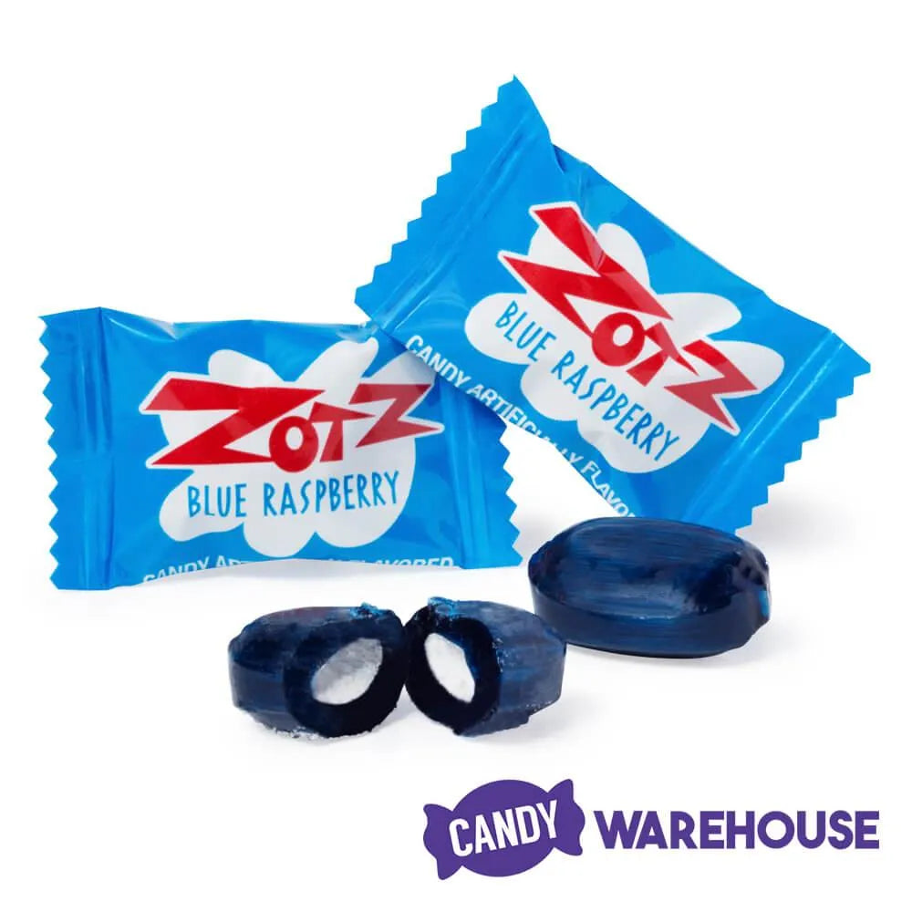 Blue Raspberry Zotz Sour Fizz Candy: 6LB Case