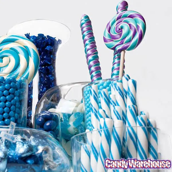 Blueberry Hard Candy Sticks: 100-Piece Box