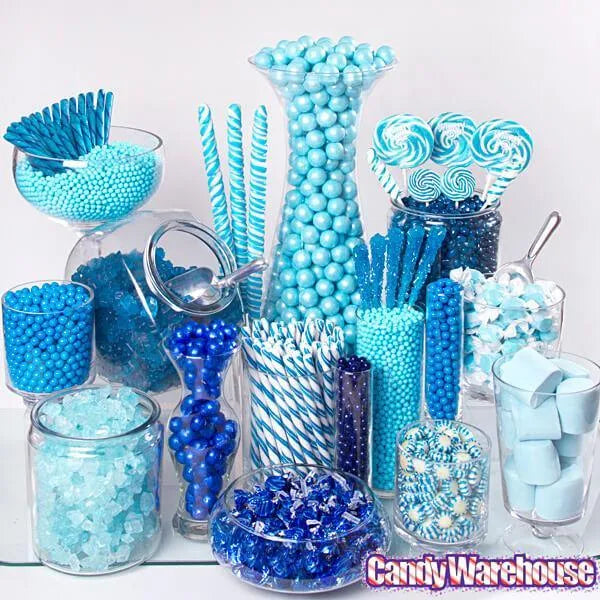 Blueberry Hard Candy Sticks: 100-Piece Box