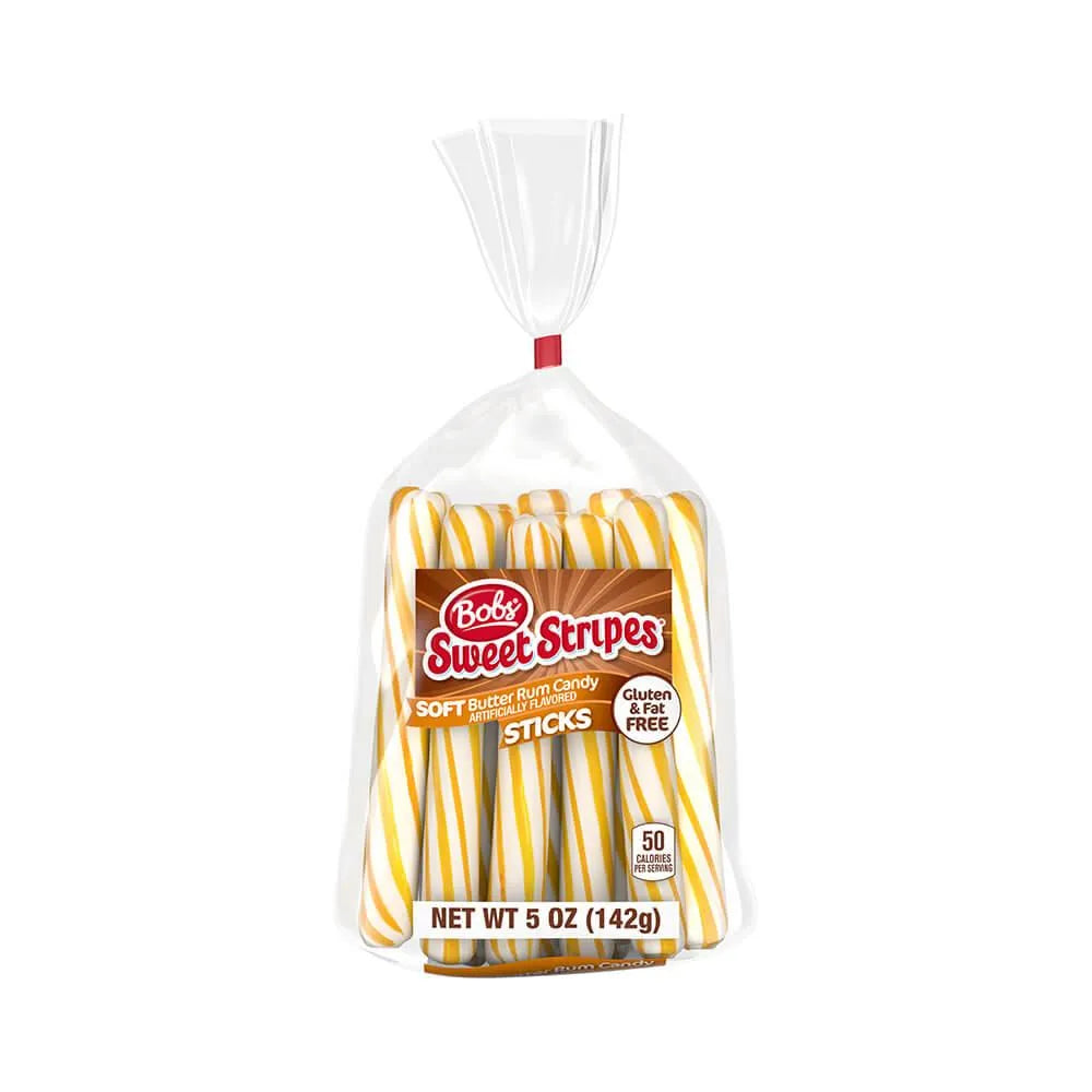 Bobs Sweet Stripes Butter Rum Sticks Bundles: 12-Piece Display