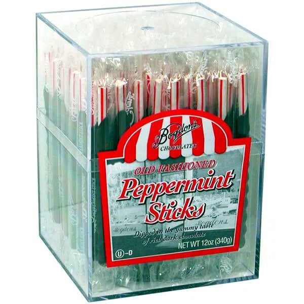 Bogdon Peppermint Mini Candy Sticks: 12-Ounce Box