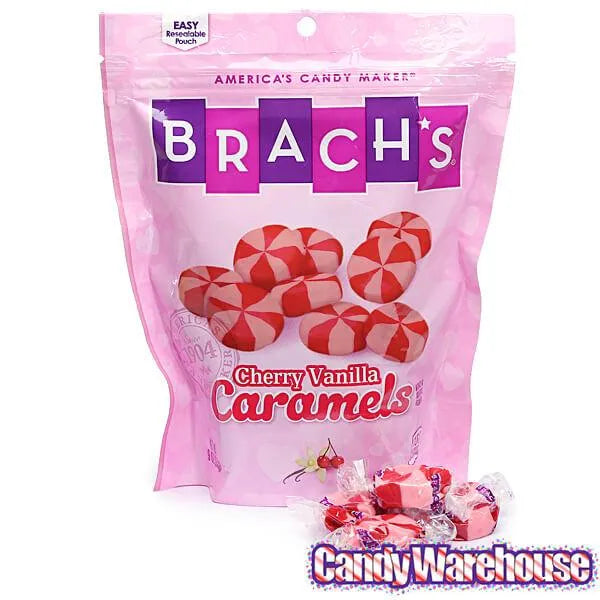 Brach's Cherry Vanilla Pinwheel Caramels: 9-Ounce Bag