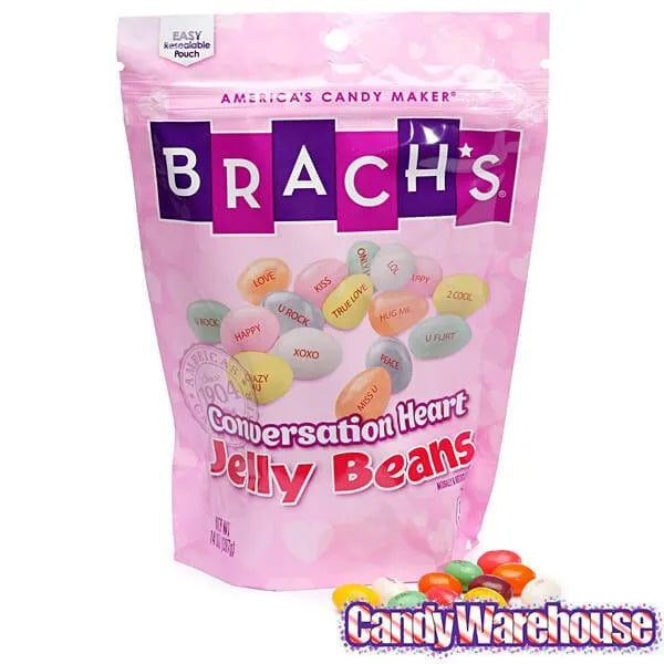 Brach's Conversation Heart Jelly Beans Candy: 14-Ounce Bag