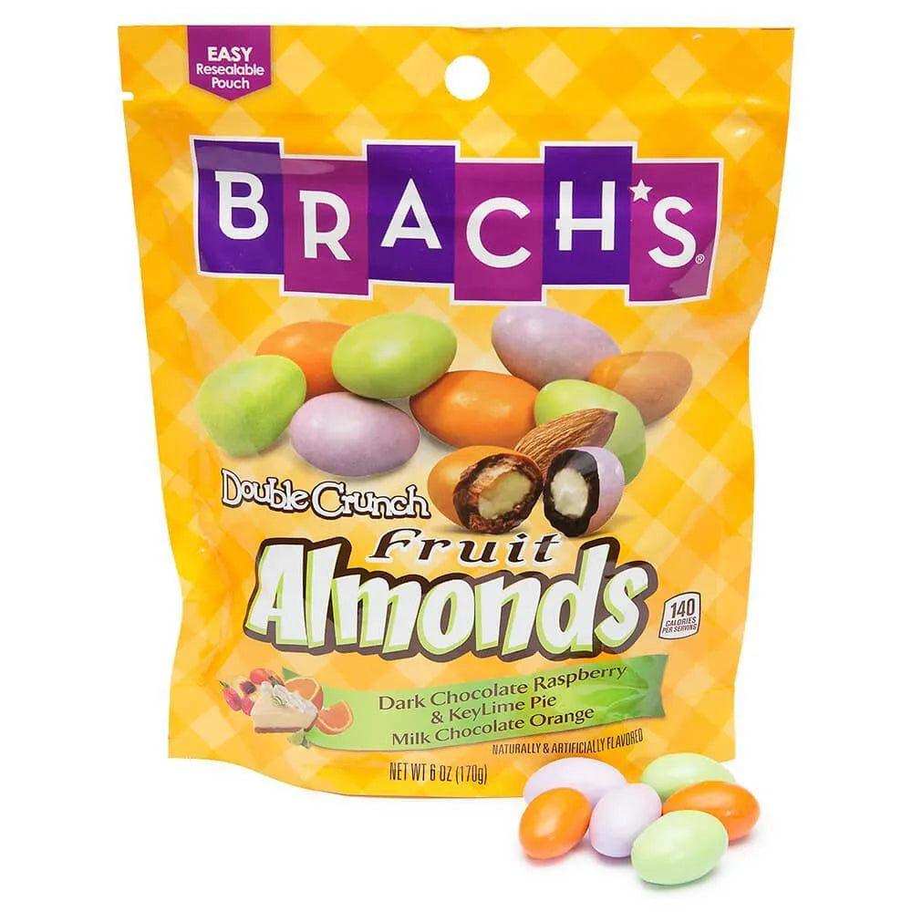 Brach's Double Crunch Fruit Almonds Candy: 6-Ounce Bag