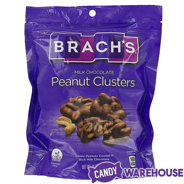 Brach's Milk Chocolate Peanut Clusters Candy: 10-Ounce Bag