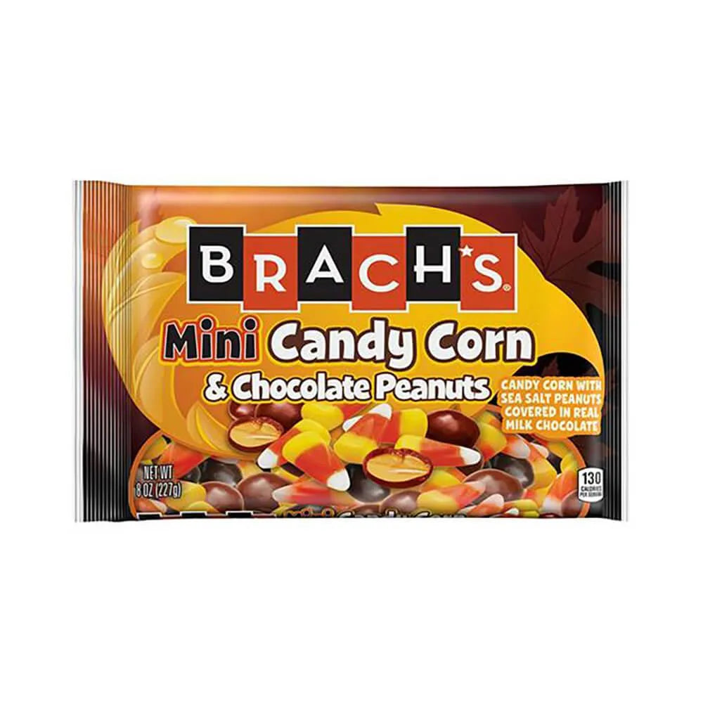 Brach's Mini Candy Corn and Chocolate Peanuts: 8-Ounce Bag