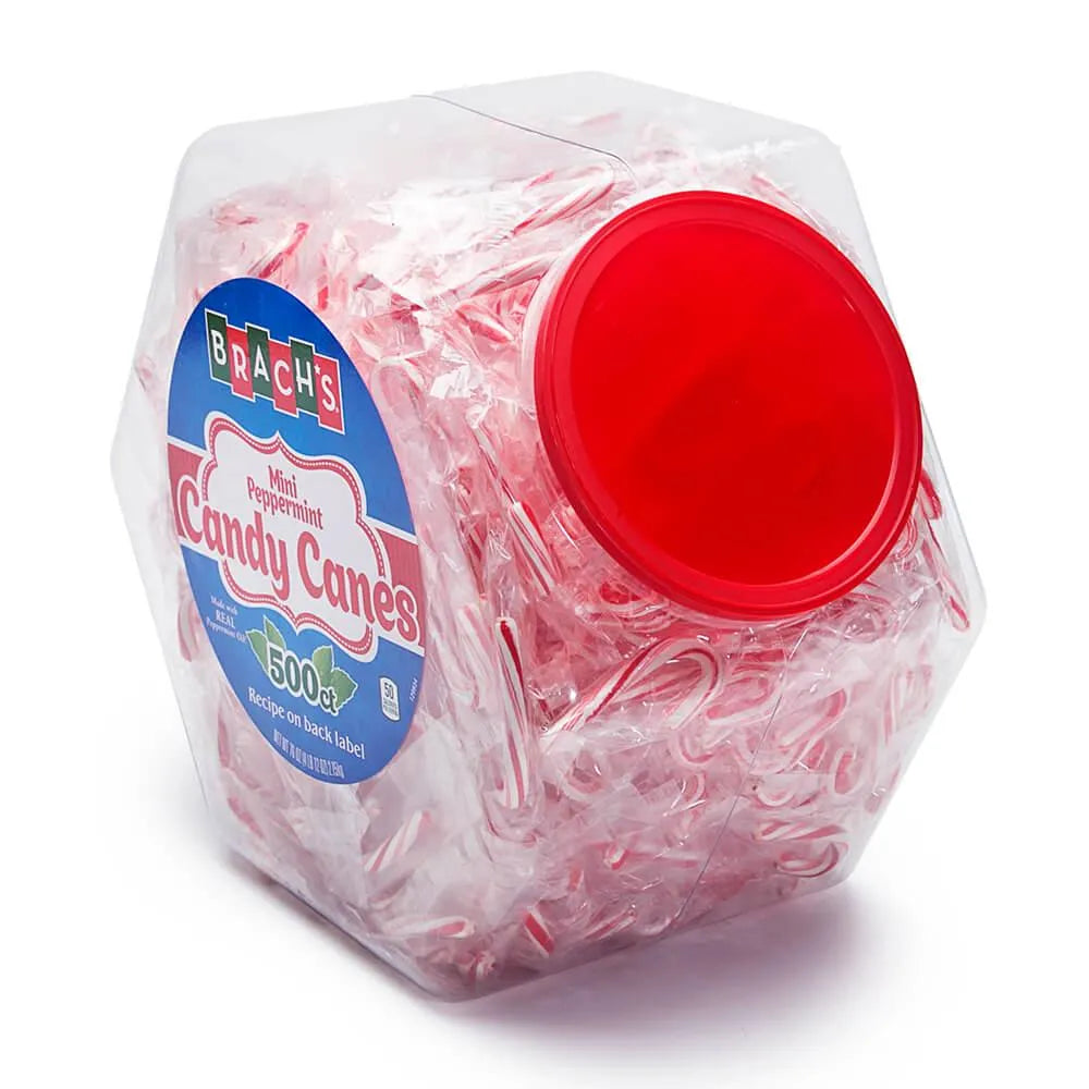 Brach's Peppermint Mini Candy Canes: 500-Piece Tub