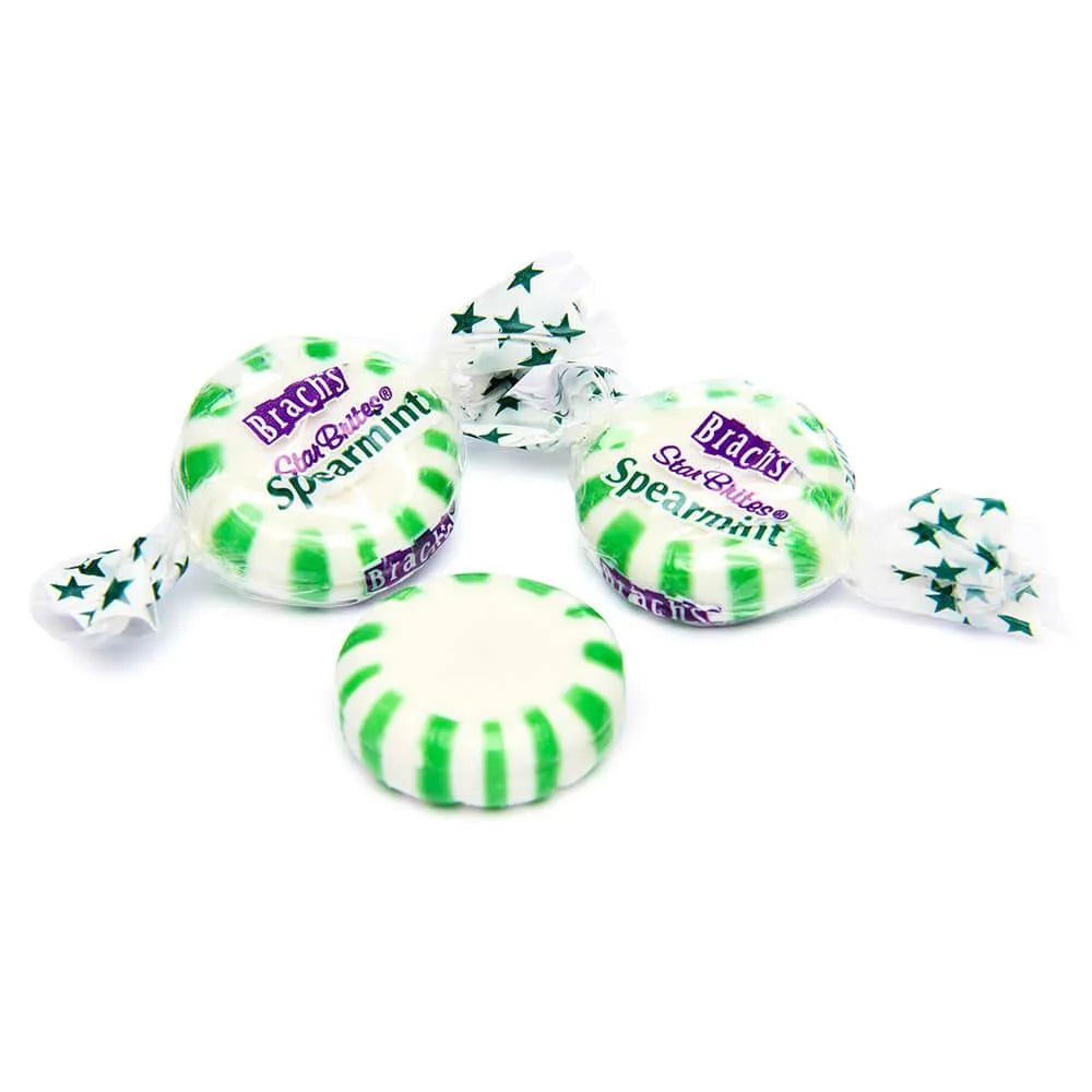 Brach's Spearmint Star Brites Mints Candy: 6LB Bag