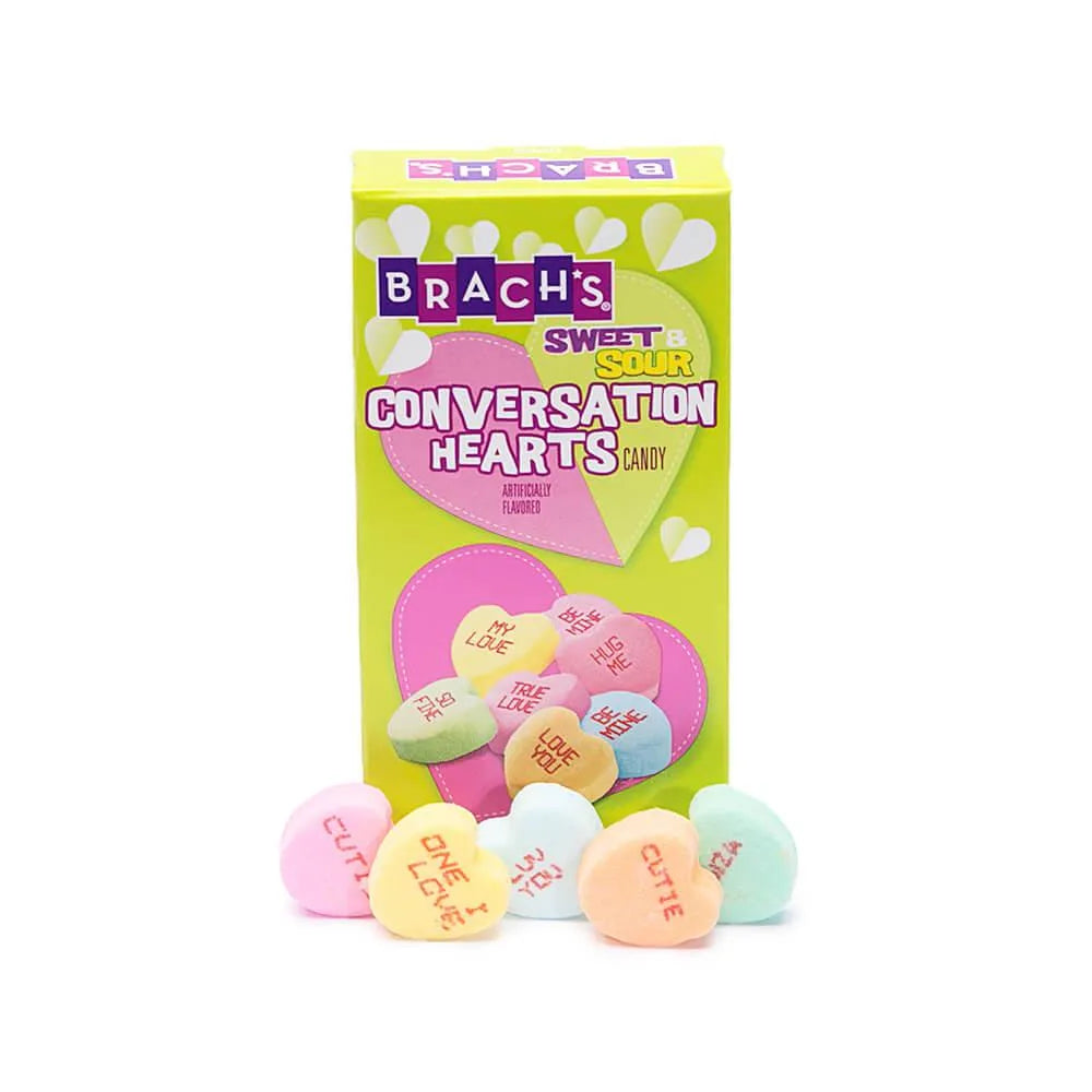 Brach's Tiny Tart Conversation Hearts Candy Packs: 120-Piece Case