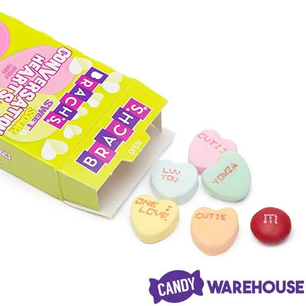 Brach's Tiny Tart Conversation Hearts Candy Packs: 120-Piece Case