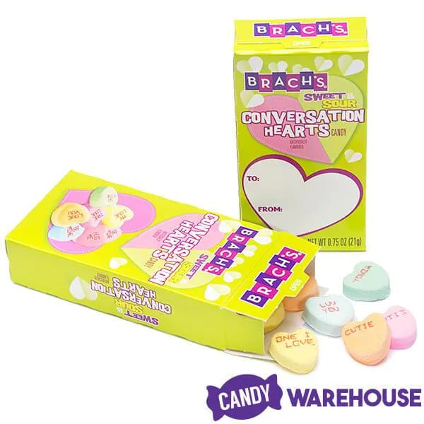 Brach's Tiny Tart Conversation Hearts Candy Packs: 120-Piece Case