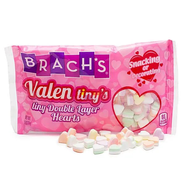 Brach's Valen tiny's Double Layer Hearts Candy Packs: 24-Piece Box