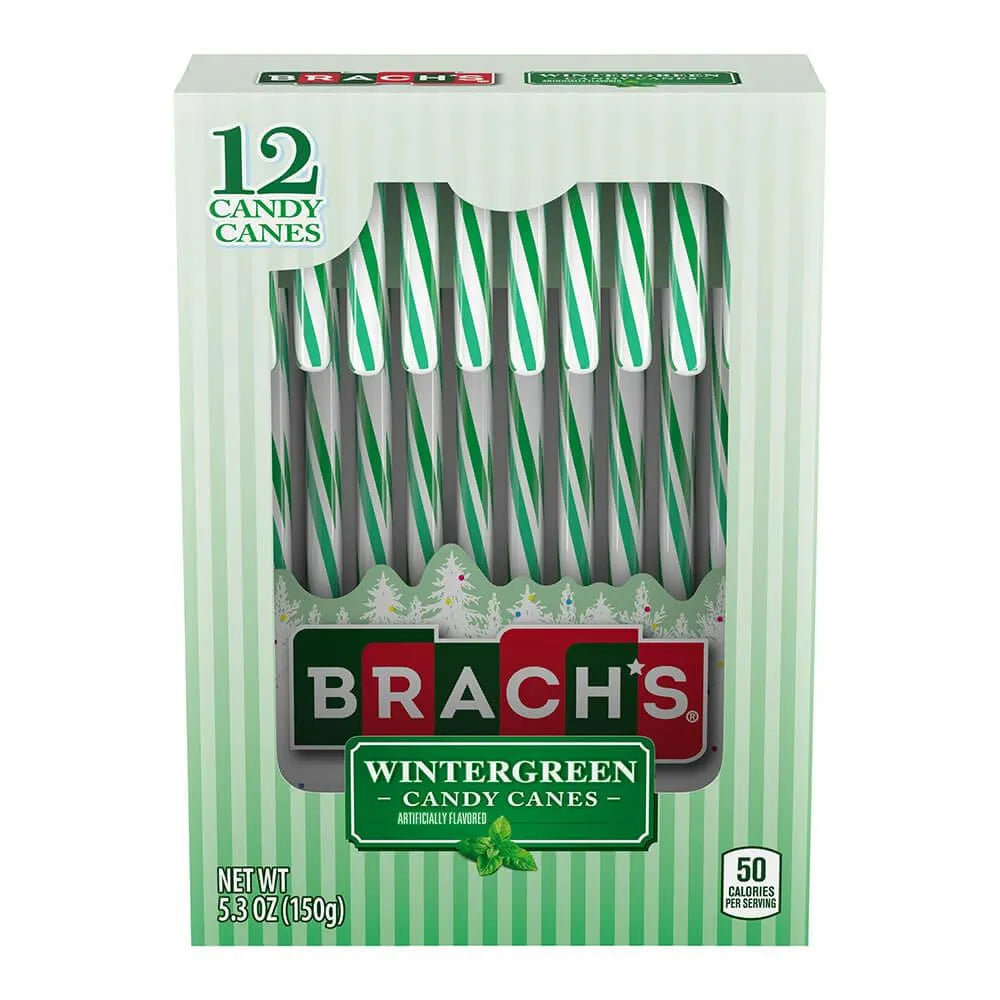 Brach's Wintergreen Candy Canes 12-PC Box