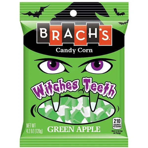 Brach's Witches Teeth Green Apple Candy Corn: 3LB Box