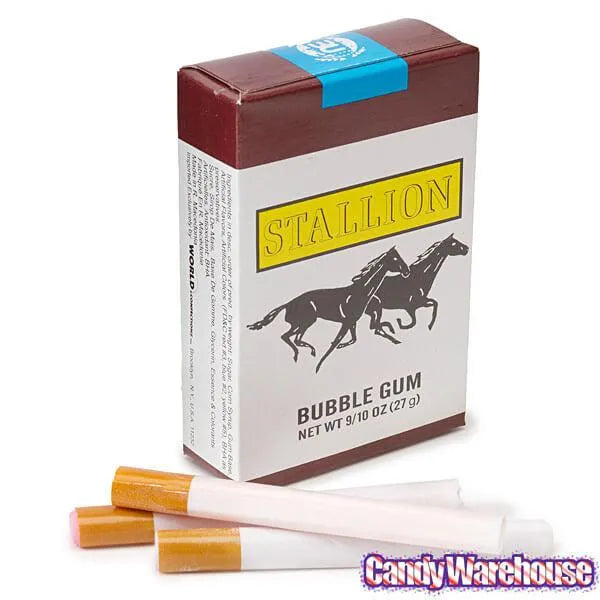 Bubble Gum Candy Cigarettes Packs: 24-Piece Box