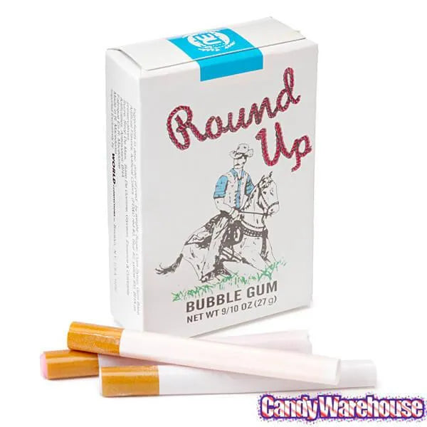 Bubble Gum Candy Cigarettes Packs: 24-Piece Box