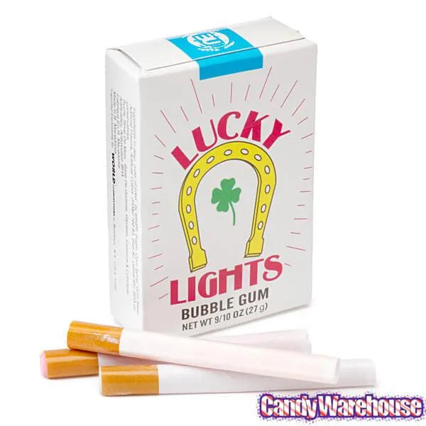 Bubble Gum Candy Cigarettes Packs: 24-Piece Box