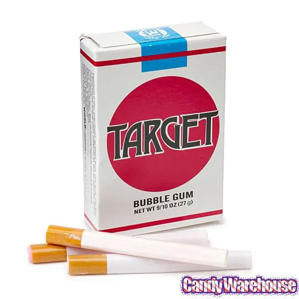 Bubble Gum Candy Cigarettes Packs: 24-Piece Box