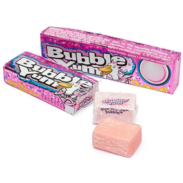 Bubble Yum Gum 5-Piece Packs - Original: 18-Pack Box