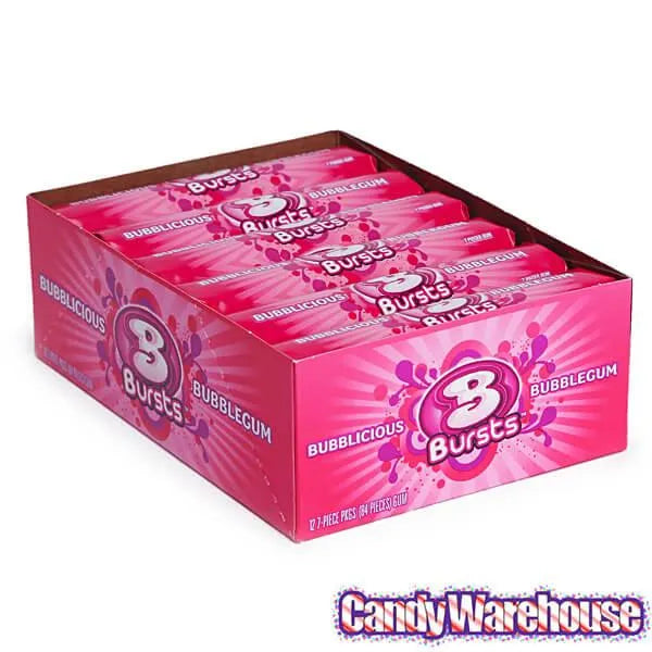 Bubblicious Bubble Gum Bursts Packs - Original: 12-Piece Box