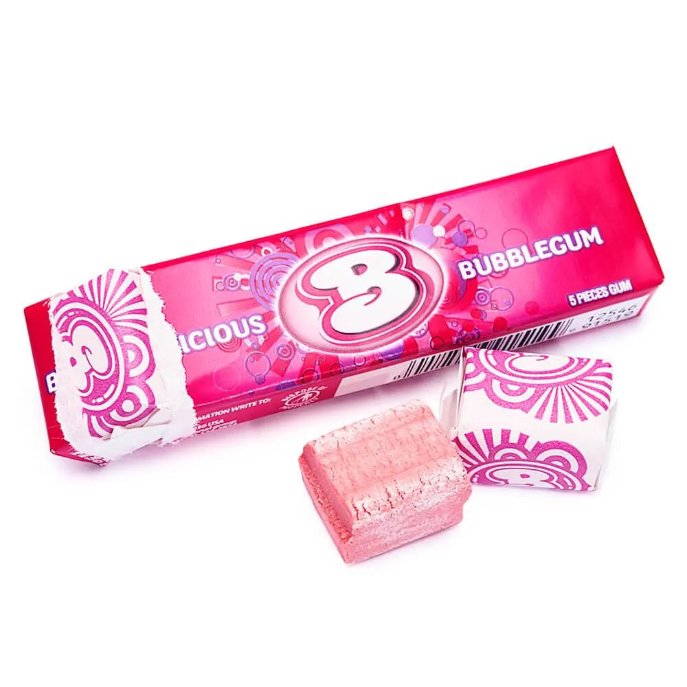 Bubblicious Bubble Gum Packs - Original: 18-Piece Box