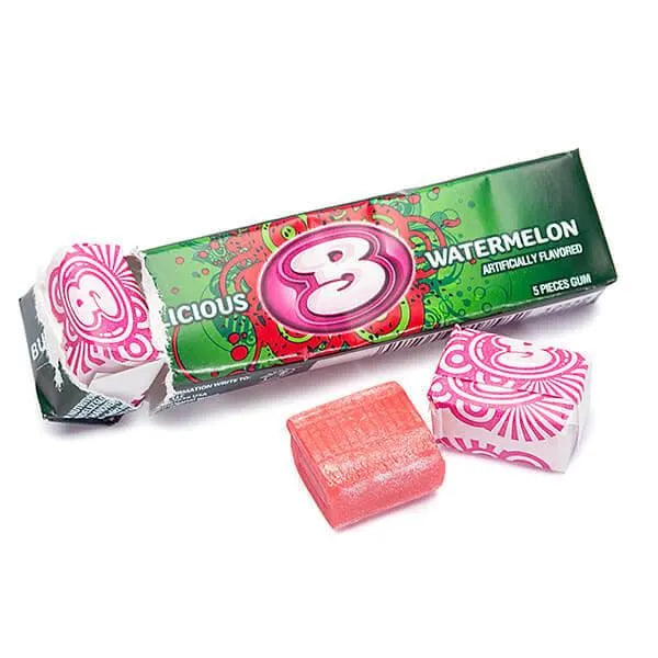 Bubblicious Bubble Gum Packs - Watermelon: 18-Piece Box