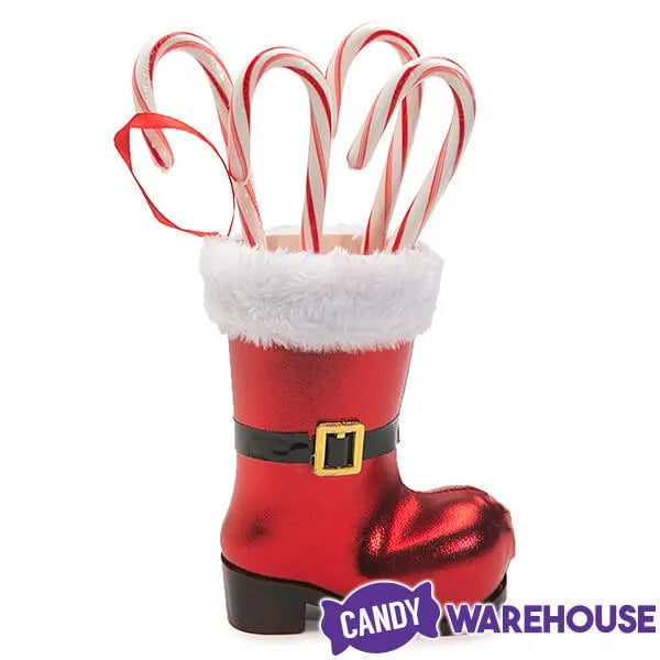 Burton and Burton Red Santa Boot Candy Cane Holder