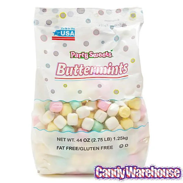 Butter Mint Creams - Assorted Pastels: 2.75LB Bag