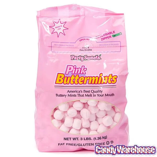 Butter Mints Creams - Pink: 2.75LB Bag