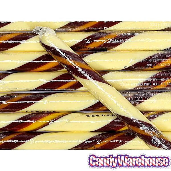 Butter Rum Hard Candy Sticks: 100-Piece Box